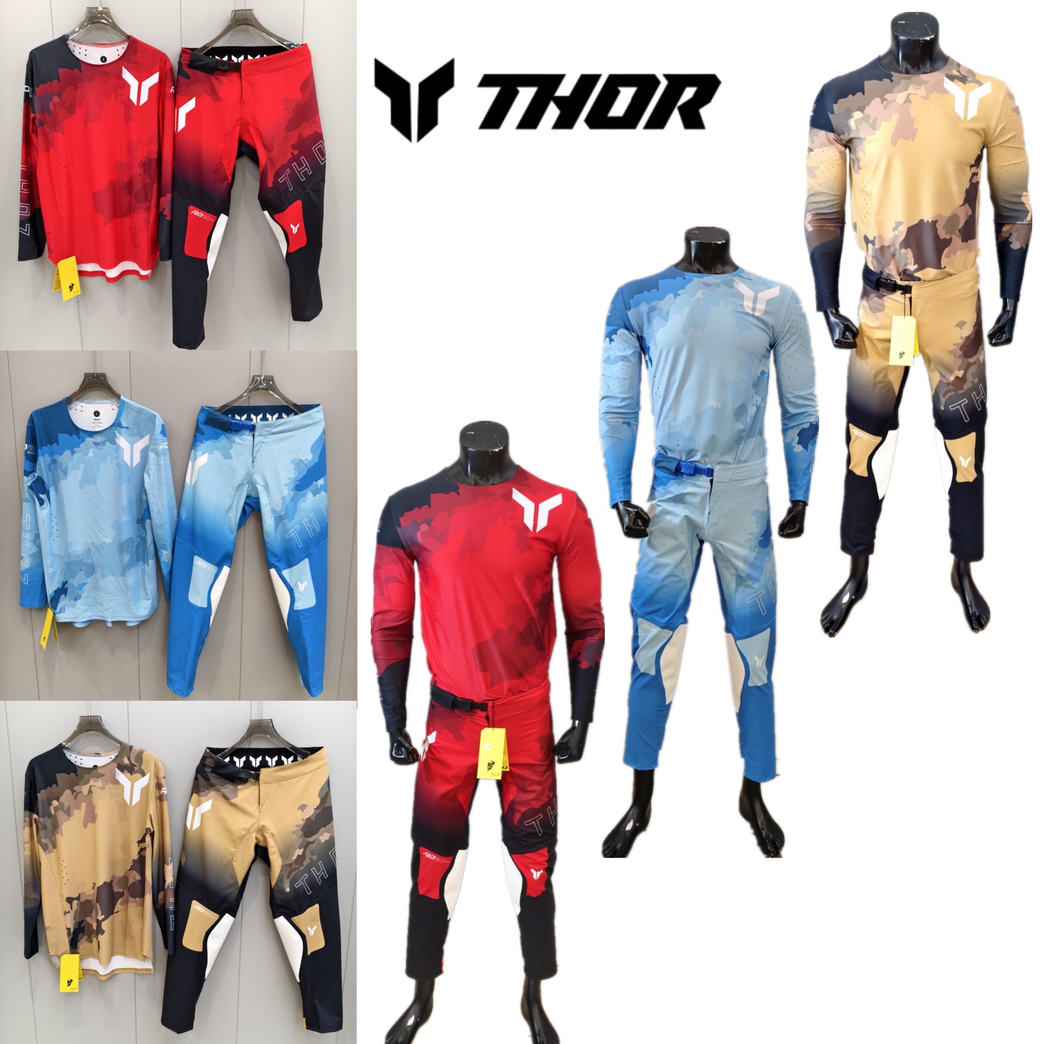 Gear Set Motorcycle - Ensemble de vêtements de motocross THOR,