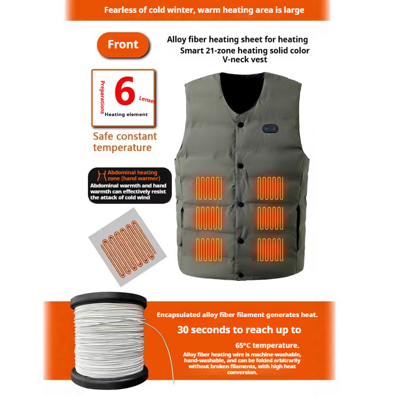 Gilet chauffant à col en v, 21 - Motorcycle Gear Zone avis et prix