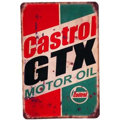 Panneau en métal Castrol GTX M - Castrol Oil Gtx avis et prix