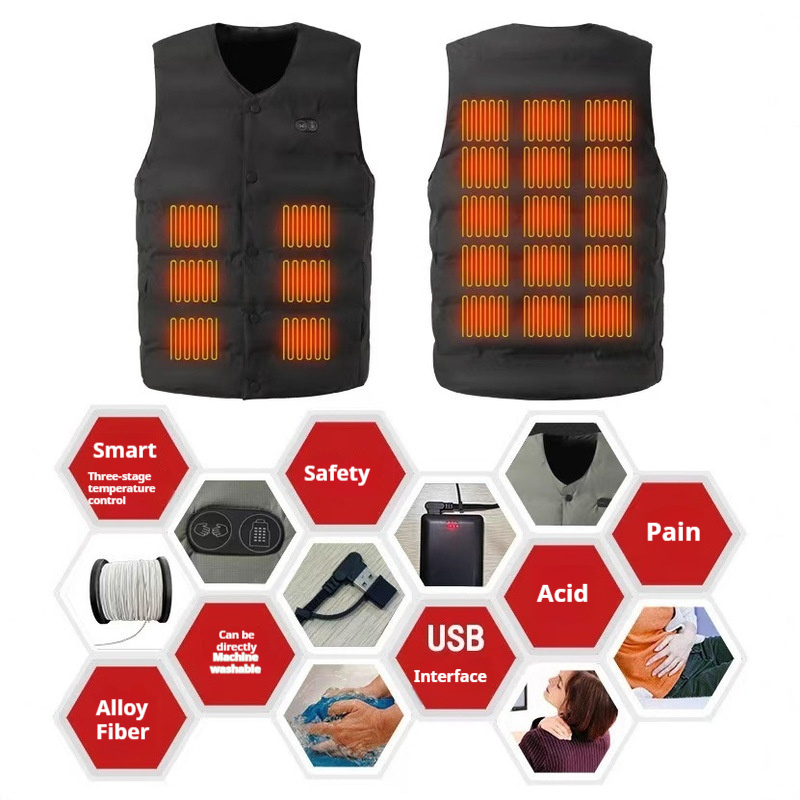 Gilet chauffant à col en v, 21 - Motorcycle Gear Zone avis et prix